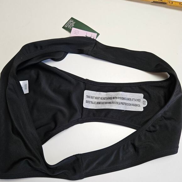 NEW Wild Fable Cheeky High Leg Bikini Bottoms XL Black NWT - Picture 3 of 6